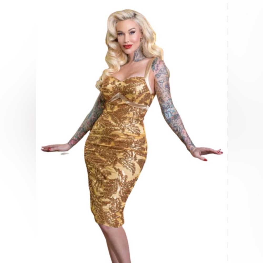 Limited edition, Rockin Bettie Sabina Kelly Boulevard nights sequin dress